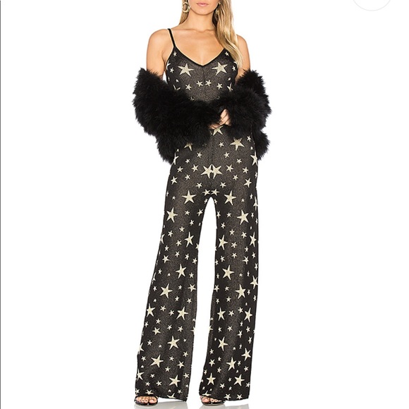 House of Harlow 1960 Pants - House of Harlow Star Print Jumpsuit Coachella